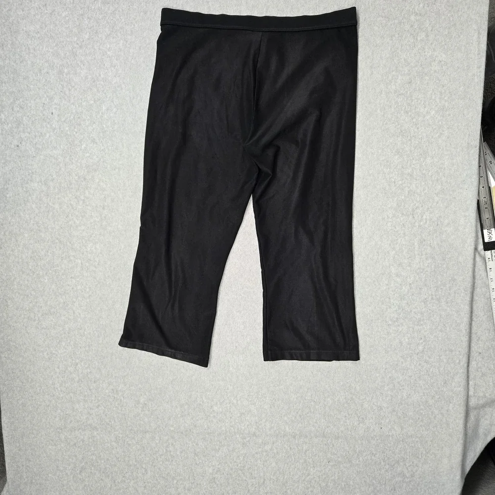 Nike Women Activewear Pants XL (16-18) Black Capri Dri-Fit 23